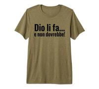 DIO li FA e Non dovrebbe Cita irónica Minimalista Camiseta Premium