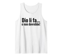 DIO li FA e Non dovrebbe Cita irónica Minimalista Camiseta sin Mangas