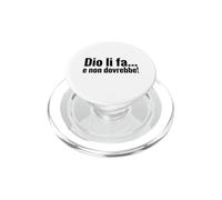 DIO li FA e Non dovrebbe Cita irónica Minimalista PopSockets PopGrip para MagSafe