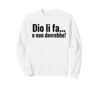 DIO li FA e Non dovrebbe Cita irónica Minimalista Sudadera