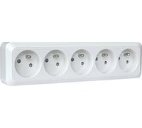 Dio - Regleta cableada 5 tomas 2P+T 16A - Blanco