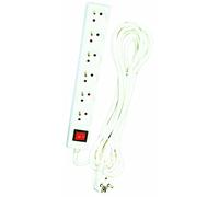 Dio - Regleta con interruptor 6 tomas 2P+T Cable H05VV-F 3G1mm² - 4m