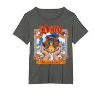 DIO - Sacred Heart Grey Camiseta, Mujer Tallas Grandes, Asfalto, 1XL Grande