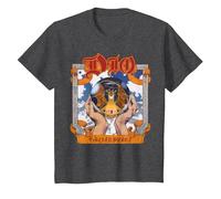 DIO - Sacred Heart Grey Camiseta, Niños, Jaspeado Oscuro, 12 años