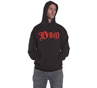 Dio Sudadera con capucha Holy Diver Band Logo Oficial Hombre Negro Pullover
