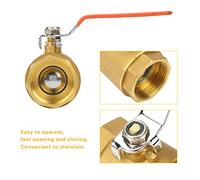 Dioche 1 1/12 Bra1pc DN40 -/2"BSP Válvula de Bola de Tubo de Latón .6MPa - Válvula de Cierre Duradera y Confiable para Agua, Petróleo y Gas - Diseño Compacto para una Fácil Instalación