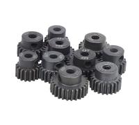 Dioche 1/10 Brush10Pcs 16T-25T 7075 Juego de Piñón de Engranaje de Motor RC de Acero para Motores sin Escobillas 1/8 /10 - Diseño de Alto Rendimiento y a Prueba de Herrumbre