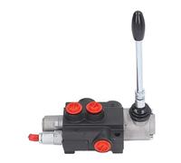 Dioche 1 Carrete DiHydraulic Kit de Válvula de Control de Flujo 1 Carrete - Válvula Hidráulica de Doble Efecto Premium con de Control de Barra de Alivio Ajustable para Tractores y Maquinaria de