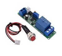 Dioche 12V Empuje Momentáneo DC 12V Temporizador Ajustable Retardo Apagar Módulo Temporizador Relé Interruptor de Tiempo 1-10 Segundos Interruptor de Encendido para Automatización y Dispositivos
