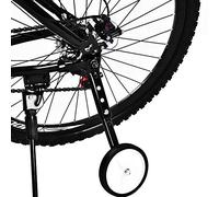 Dioche 2 unids/set universal de ruedas de entrenamiento de engranaje bicicleta ruedas ajustables para niños bicicletas 16-22 pulgadas (negro)