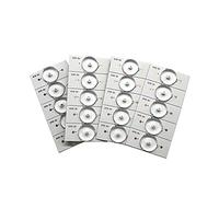 Dioche 20 Cuentas de Lámpara SMD de 3 V con Filtro de Lente óptica para Reparación de Televisores LED de 32 a 65 Pulgadas: Alto Brillo, Eficiencia Energética, Fácil de Instalar, Múltiples Opciones