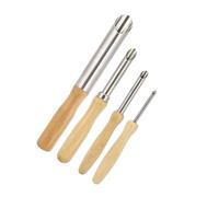Dioche 4 Paquetes St4Pcs Juego de Herramientas para Tallar Cortadores de Arcilla y Cerámica con de Madera y Orificio Redondo Circular, Cuchillas Duraderas de Acero Inoxidable para Cerámica, Arcilla