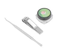 Dioche 50 Tiras Correctoras de Uñas Encarnadas en Forma de C con Levantador de Uñas Encarnadas y Cortaúñas, Kit Profesional de Tratamiento de Corrección de para Aliviar