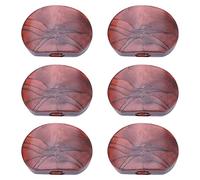 Dioche 6 Botones de Clavija de Afinación Acrílicos Gu6 PCS para guitarra: Duraderos, Elegantes y Fáciles de Instalar con Casquillos y Tornillos para Guitarras Acústicas Eléctricas (Ágata marrón