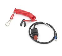 Dioche 6E9-82575-09 Cordón de Parada de Emergencia, Apto para Fueraborda 6, 8, 9.9, 15, 25, 30, 2 Tiempos, Hecho de Plástico Gancho Giratorio, Material de Nailon +