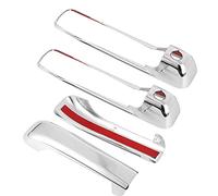 Dioche Accesorio Electroplate Car Auto Car Exterior Izquierda Puerta Manija Cubierta para 1500 2500 3500 - ABS con Acabado Electroplate