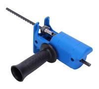 Dioche Adaptador de Sierra Alternativa Adaptador de Sierra Alternativa con Ergonómico - Convertidor de Taladro Eléctrico a para Corte de Madera, PVC y Metal - Juegos de Cuchillas Opcionales (4