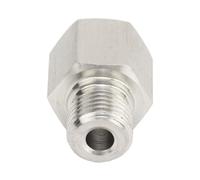 Dioche Adaptador Emisor de Manómetro de Ajuste Hembra Macho/8 Pulgadas NPT Hembra a M10x1.0 Macho de Acero Inoxidable a Prueba de Fugas con Junta