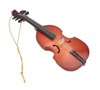 Dioche Adorno Colgante Mini Adorno Colgante de bajo en Miniatura, Elegante Decoración de bajo de Tilo para Entusiastas del Hogar, Estantería y Música