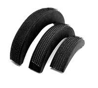 Dioche Almohadillas para el Cabello Base r Volumen Al Moño Esponja de Espuma Insertar Accesorios Peinado Mujeres y Niñas Negro Juego 3 Piezas Tallas S M L (bolsa)