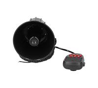 Dioche Altavoz 12 V 50 W 115 DB Bocina de Coche con Micrófono PA - Alarma de Advertencia de Emergencia de 7 Sonidos para Coche, Camión, RV y Barco