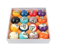 Dioche Balls Billiard Pool Juego de 16 Bolas de Billar - Resina de Bola de Billar Estilo EE. UU. de 57,2 Mm de Diámetro para Torneos y Prácticas - para Profesionales y Uso Doméstico