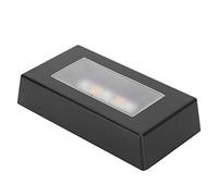 Dioche Base LED con Control Remoto, Iluminación de Madera, Base de Pantalla LED, Pedestales de Luz Cambiantes de Color para Joyería de Estatuas de Cristal 3D
