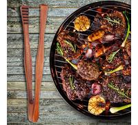 Dioche BBQ Tongs Kitchen Clamp/Holder de Madera para Barbacoa - Pinzas de Cocina de Primera Calidad para Servir Pan, Filetes y Más - Antideslizante, Apto para Lavavajillas, Perfecto para Fiestas y