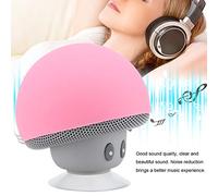 Dioche Bitty BoomMini Altavoz Seta Portátil Inalámbrico, Lindo Diseño Rosa, Reducción de Ruido para un Mejor Sonido, Ventosa y Función de Llamadas Manos Libres, 3 Horas de Reproducción,