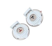 Dioche Blanco Elevación de Bajada 2 Piezas Interruptor de Pie de Molinete hacia Arriba y hacia Abajo para Barco Marino - Manecillas Universales DC 12 V/24 V - con Cubierta