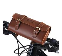Dioche Bolsa Bajo Sillin Vintage, Bolso Silla Montar Poli Piel Cuero, Bolsa Herramientas Bicicleta Retro, Impermeable y Durable para Ciclismo, Scooter y