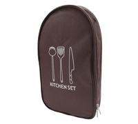 Dioche Bolsa de Almacenamiento de Utensilios de Cocina para Acampar, Portátil, Duradero, Organizador de Utensilios de Cocina para Acampar, para Pícnics Al Aire Libre, Senderismo, (Café)