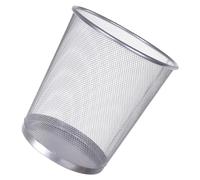 Dioche Bote de Basura de Malla de Residuos Bote de Basura de Hierro con Tapa Abierta Contenedor de Redondo de Gran Capacidad para Oficina en Casa - Diseño Bien Ventilado y Elegante