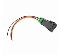 Dioche Botón de 12 V para Automóvil Interruptor de Botón Pulsador de 4 Polos de 12 V para Vehículos con Luz Indicadora de Fondo LED - Material de PVC, Compatible con, y Más