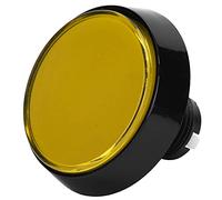 Dioche Botón Rojo Botón Plano Redondo Grande de 60 Mm con Luz LED | Material ABS Duradero | Pulsador de Alta Sensibilidad para Consolas de Juegos | Soporte Giratorio de Fácil Instalación | Incluye