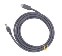 Dioche Cable de Alimentación Tipo C a CC Premium Duradero 49.2 Pies de Largo 20V 5A Jack Cable de Carga para Computadoras Portátiles Tiras LED Viajes de Oficina Caucho Cobre