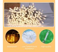 Dioche Cadena de Luces de Halloween, 40 Luces LED de Cadena de Murciélagos de 20 Pies, Decorativas de Halloween Impermeables con 2 Modos para una Atmósfera Espeluznante, Funciona con Pilas, (40LED)