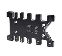 Dioche Calibre de Espiga para Carpintero de Aleación de Aluminio - Herramienta de Respaldo y Apoyo para Carpintería de Precisión con de Medición Dual - Alta Dureza y Resistencia Al Desgaste, Tamaño