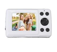 Dioche Cámara Portátil, Cámara Compacta 2.4 en Estabilización Multieje del Zoom Digital 1080P 16X para Viajes (White)