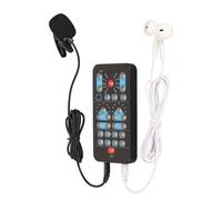 Dioche Cambiador de Voz Cambiador de Voz Portátil - Disfraz de Portátil Multifuncional con 8 Efectos de Sonido para Teléfonos y Tabletas - Diseño Compacto ABS
