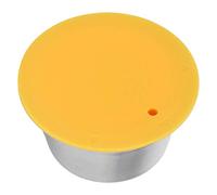 Dioche Cápsulas, Cápsulas Reutilizables Cápsulas de Café Recargables Taza Cápsulas de Café Reutilizables de Acero Inoxidable Savepod para (YELLOW)