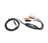 Dioche Catch Card AV VHS to Digital Converter - Tarjeta de Video USB2.0 para VCR y DVD - Convertidor de Video 1080P de Alta Definición, Plug & Play para/OS X, para Producción de
