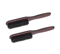 Dioche Cepillo de Barba para Hombres de Madera Cepillo de Pelo Suave Bigote Aseo Herramienta de Peinado Peluquería Esencial Durable Simulación de Madera Cerdas de Pelo de Animales