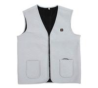 Dioche Chaleco Calefactor, Chaleco de Carga USB, Chaleco Calefactor eléctrico, Chaleco Calefactor Suave eléctrico USB, Ropa de Abrigo para Invierno(L)