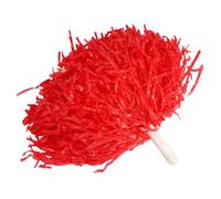 Dioche Cheerleader Pom Poms Juego de Pompones de Porristas: Accesorio Deportivo de para Equipos de Porristas, Eventos y Fiestas (Rojo)