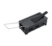 Dioche Cheese Melter Juego de Bandejas para Hornear Rotativas para Raclette de Queso Antiadherente Portátil, Acero Al Carbono Resistente a Altas Temperaturas, Ideal para Parrilladas y Picnics en la