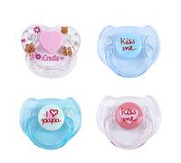 Dioche Chupetes Magnéticos para Muñecas Reborn, 4 Piezas, Accesorios Realistas para Muñecas Bebés, Pezones Magnéticos, Suministros Simulados para Artistas Renacidos, Azul, Verde, Rosa (4 Piezas)