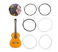 Dioche Classic GuCuerdas de Guitarra Clásica de | Material de Nanonylon | Tono Claro, Adecuado para Todas las Guitarras Clásicas | Esquema de Colores en Blanco y Negro para un Sonido perfecto.