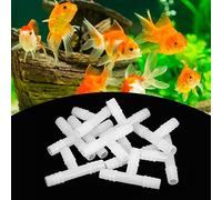 Dioche Conector de Acuario ABS Versátil Válvula de Control Flujo Aire Volumen en Volumen en Accesorios Bomba Oxígeno Peces - Paquete 10 para Tubos Aire Menos 8 Mm