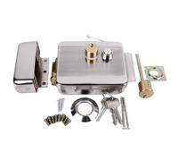 Dioche Control Eléctrico Timbre Intercomunicador Cerradura de Puerta de Seguridad de Doble Bloqueo de Doble Cabezal Control de Acceso Antirrobo de 12 V para el Hogar Edificio de